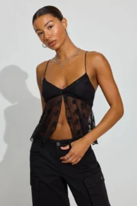 Mesh Flyaway Cami Top