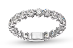 2 CT. T.W. Certified Lab-Created Diamond Eternity Anniversary Band in 14K White Gold (F/VS2)