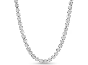 2 CT. T.W. Diamond Tennis Necklace in Sterling Silver - 22"